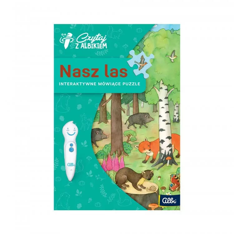 Czytaj z Albikiem. Nasz Las. Interaktywne mówiące puzzle - tantis.pl