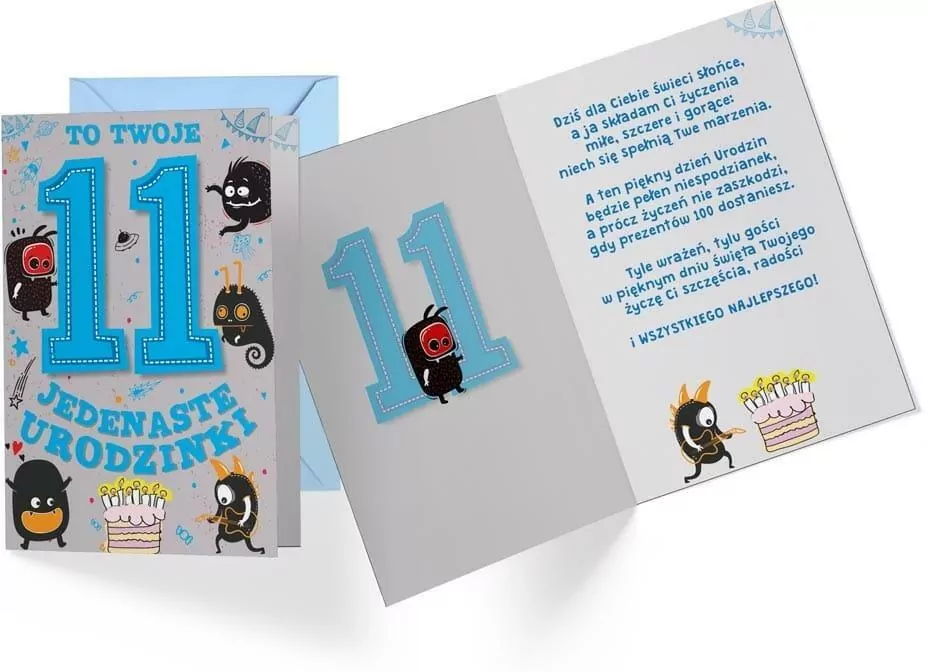 Karnet 11 Urodziny - tantis.pl