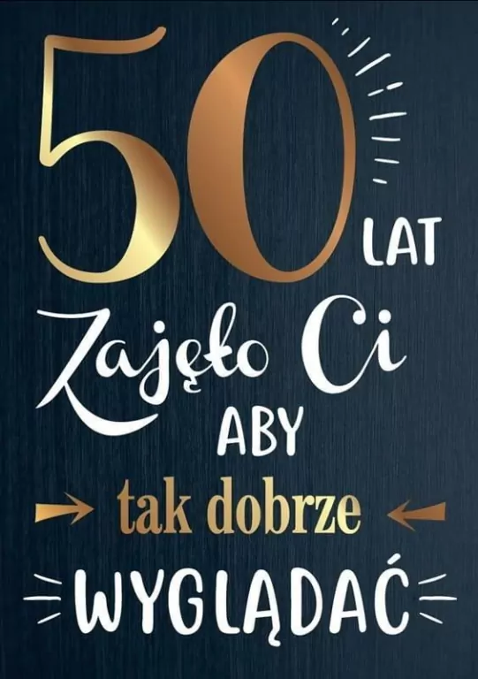 Karnet B6. 50 Urodziny - tantis.pl