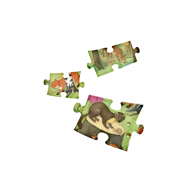 Czytaj z Albikiem. Nasz Las. Interaktywne mówiące puzzle - tantis.pl