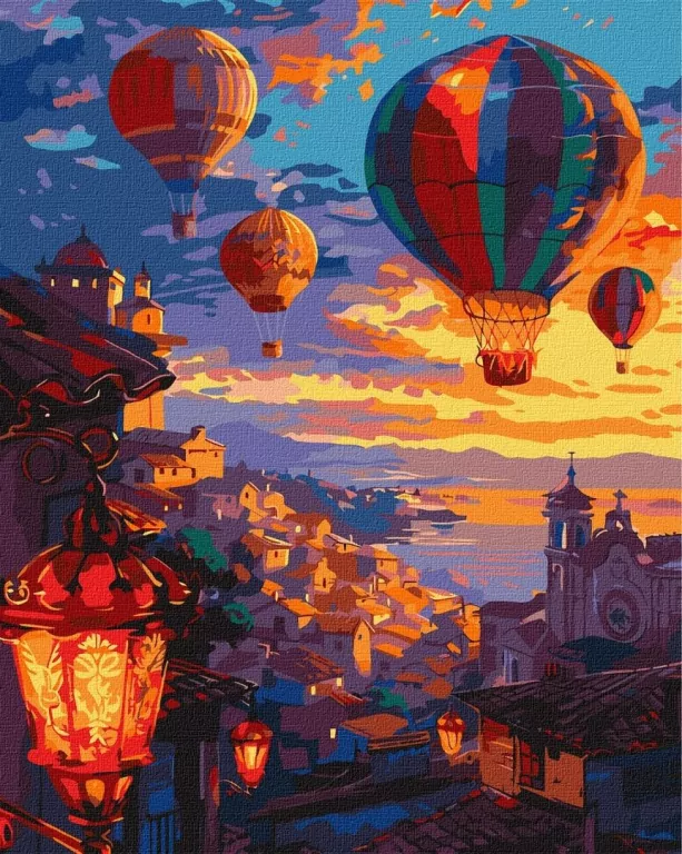 Malowanie po numerach - Niebo pełne.. 40x50cm - tantis.pl