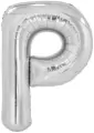 Balon foliowy litera P srebrna 60,5x86cm - tantis.pl