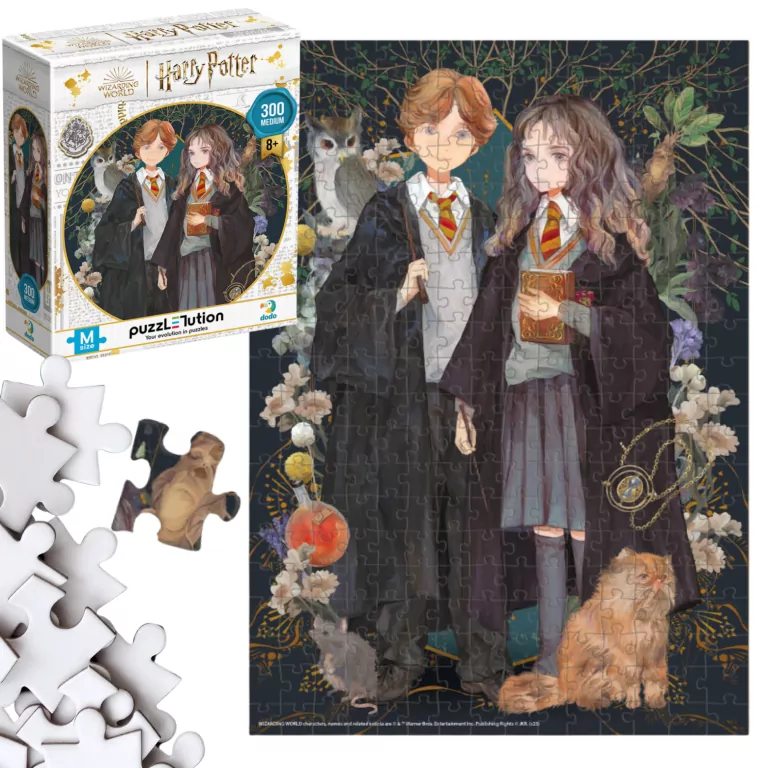 Puzzle 300. Harry Potter. Hermiona i Ron - tantis.pl