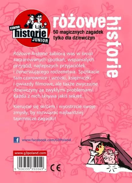 50 magicznych zagadek tylko dla dziewczyn. Różowe historie. Czarne historie Junior - tantis.pl