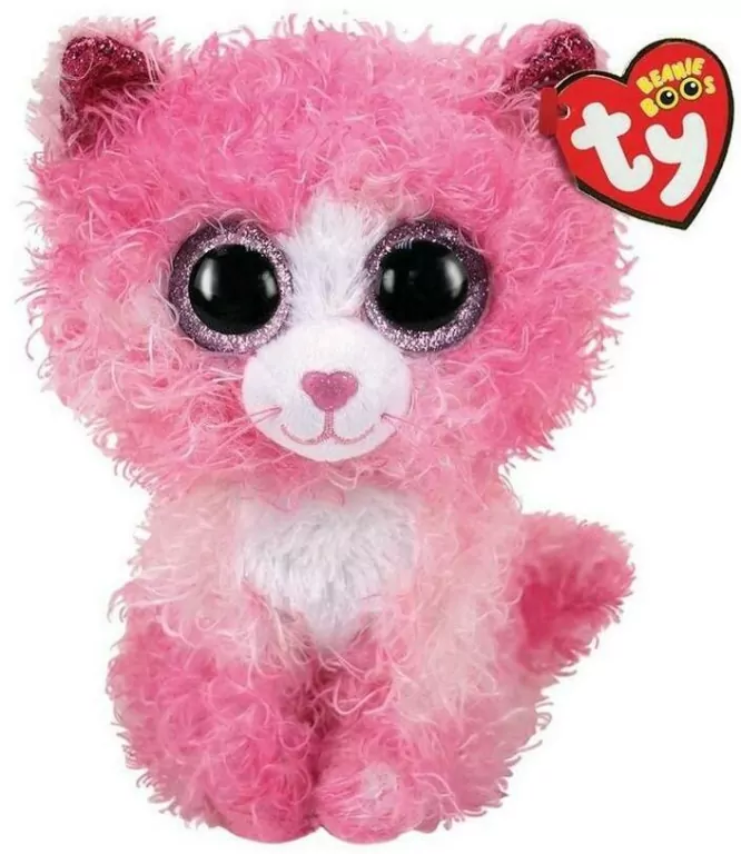 Beanie Boos Reagan. Różowy Kot 15cm - tantis.pl