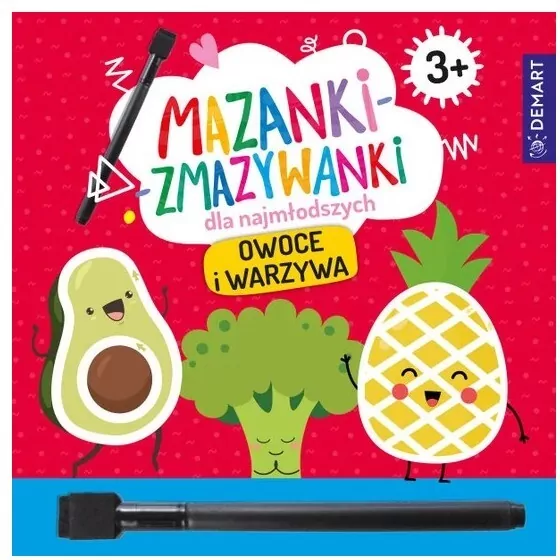Mazanki-zmazywanki dla najmłodszych 3+ Owoce... - tantis.pl