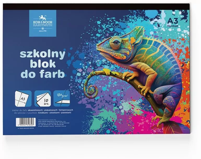 Blok A4 do farb Kameleon 16 ark.180 g. - tantis.pl