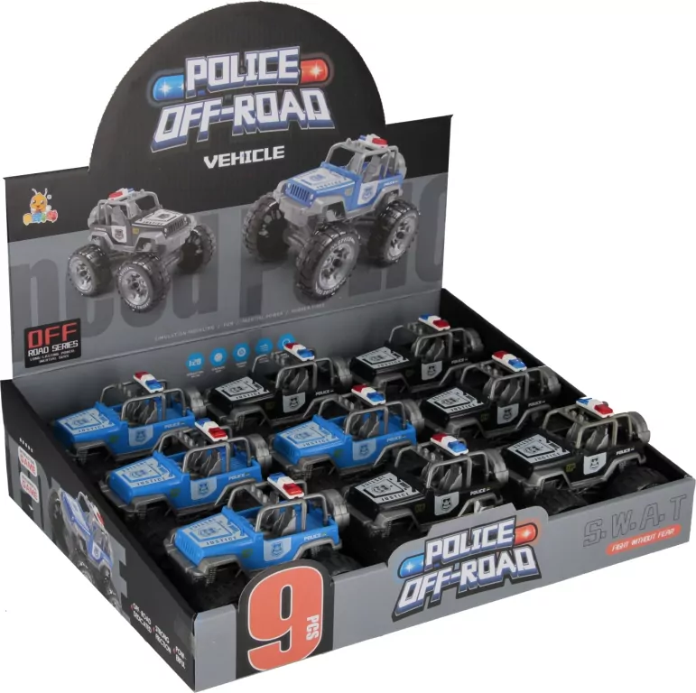 Auto Policja 13 cm, mix - tantis.pl