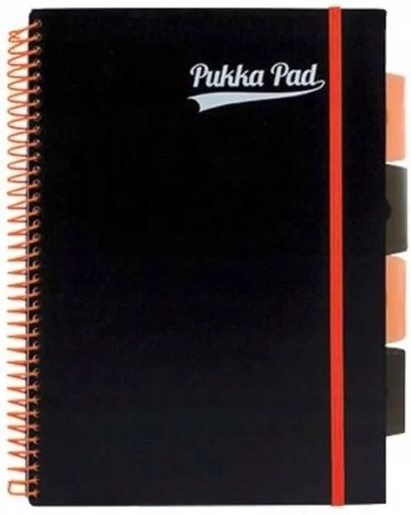 Kołozeszyt B5 Pukka Pad. Project Book. Neon pomarańczowy - tantis.pl