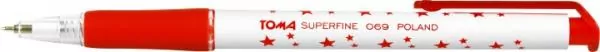Długopis TOMA Superfine Czerwony - tantis.pl
