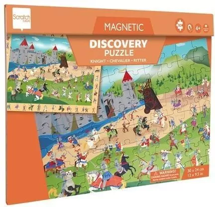 Puzzle magnetyczne i gra 2w1 Rycerze - tantis.pl