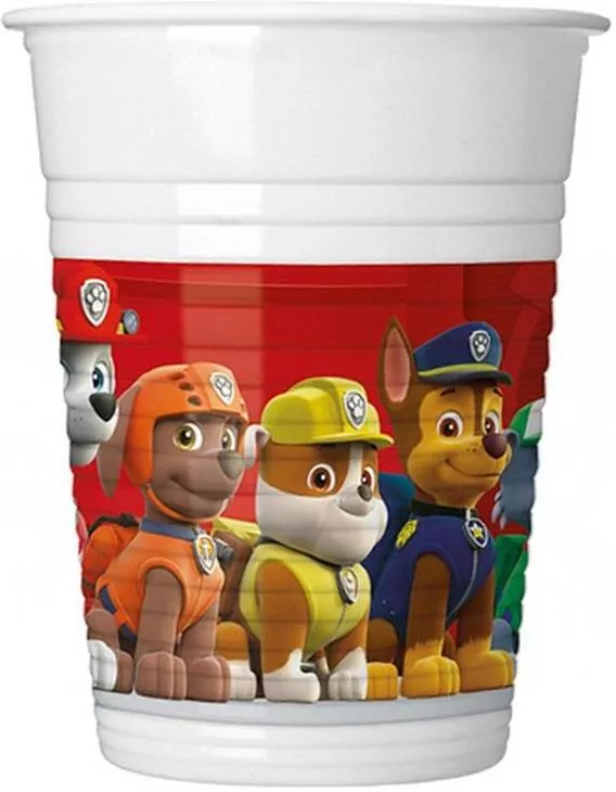 Kubeczki plastikowe Psi Patrol 200ml - tantis.pl