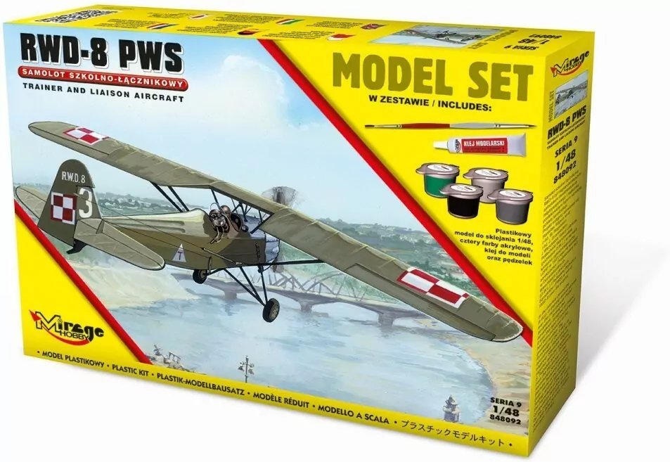 Model do sklejania. Samolot Szkolno - Łącznikowy "RWD-8 PWS" - tantis.pl