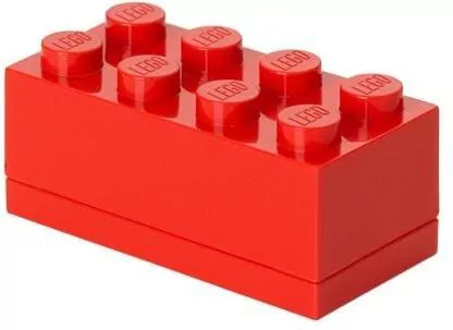 LEGO(R) pudełeczko klocek ósemka czerwony - tantis.pl