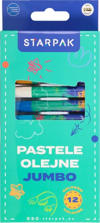 PASTELE OLEJNE 12KOL JUMBO STK PUD 12/144 - tantis.pl