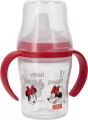 NUK. Butelka z uchwytem. 150 ml. 6 miesięcy. Minnie - tantis.pl