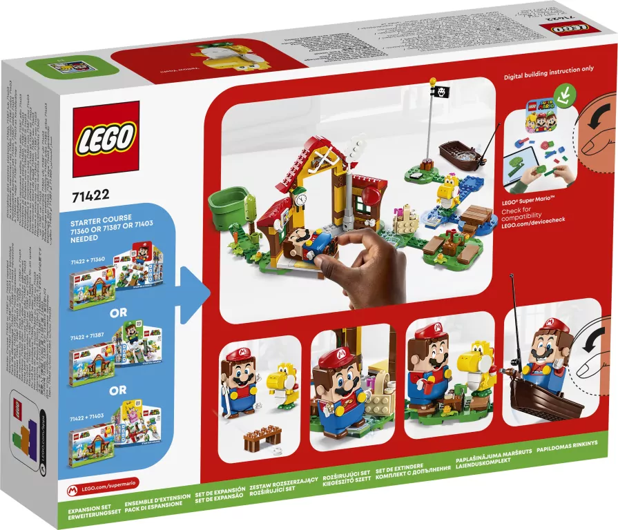 LEGO® Super Mario. Piknik w domu Mario — zestaw rozszerzający. 71422 - tantis.pl