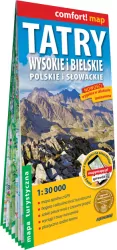 Mapa turystyczna. Tatry Wysokie i Bielskie polskie i słowackie 1:30 000