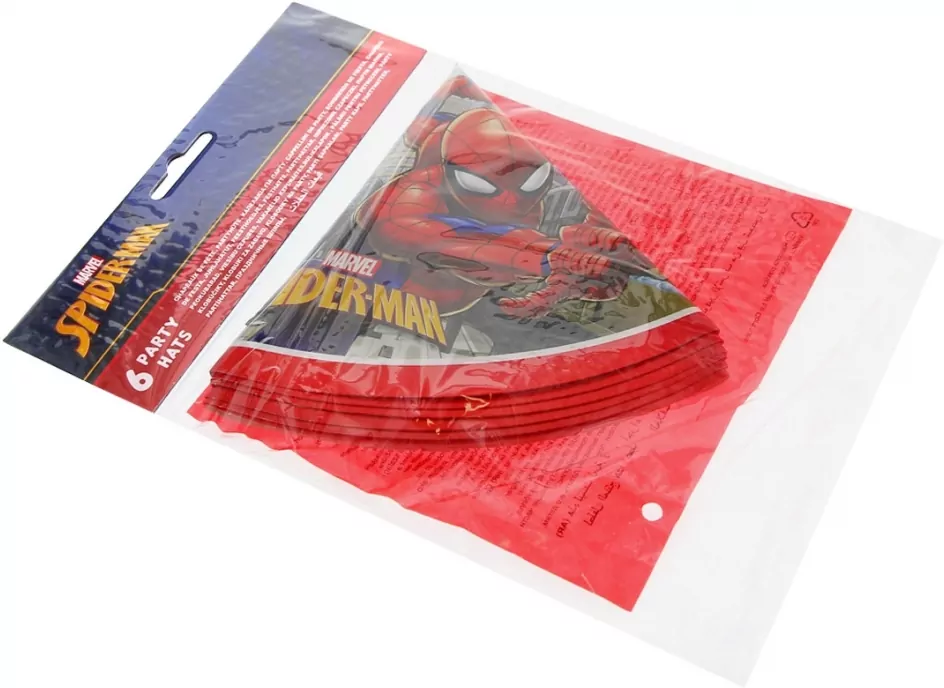 Czapeczki papierowe Spiderman Crime Fighter - tantis.pl