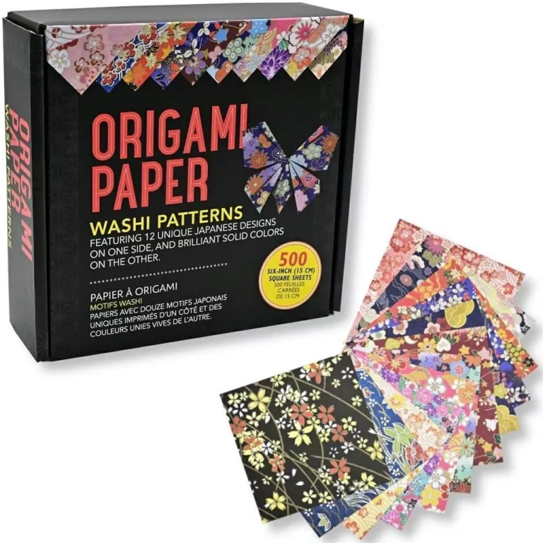 Papier origami kwiaty, 500 sztuk - tantis.pl