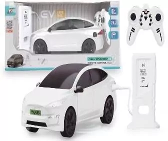 Auto RC ze stacją do ładowania białe - tantis.pl
