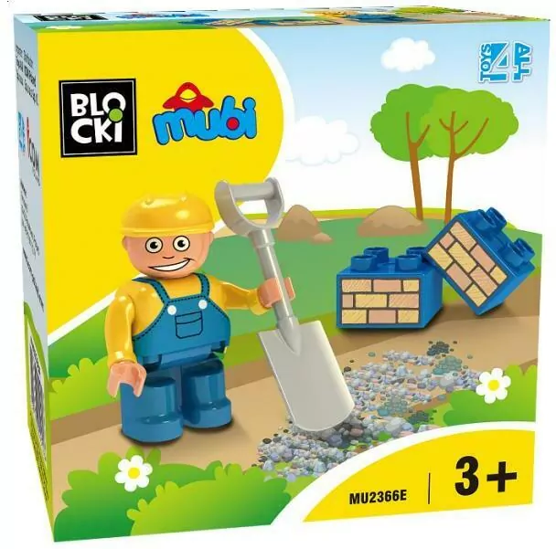Klocki Blocki Mubi Figurka Budowlaniec - tantis.pl