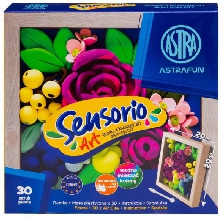 Zestaw lekkiej masy Sensorio Art - Róże ASTRA - tantis.pl