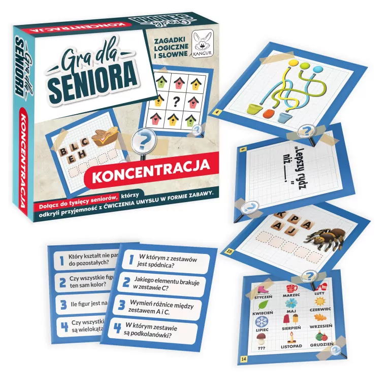 Gra dla Seniora Koncentracja Kangur - tantis.pl