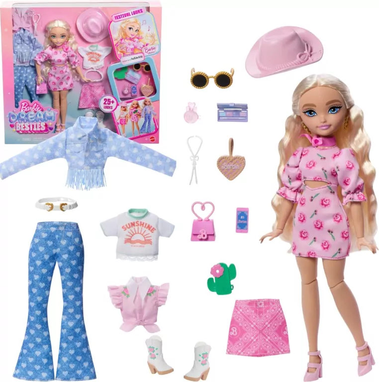 Barbie Dream Besties Malibu Festiwalowe stylizacje - tantis.pl