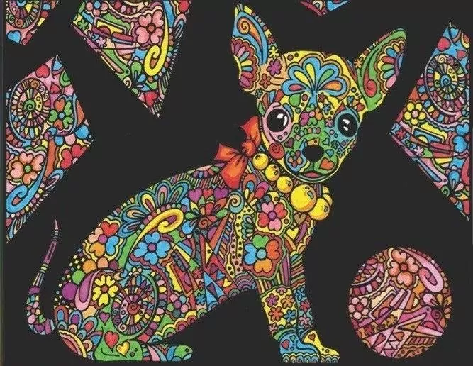 Kolorowanka welwetowa A4 Chihuahua! - tantis.pl