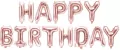 Balon foliowy Happy Birthday różowe złoto 340x35cm - tantis.pl