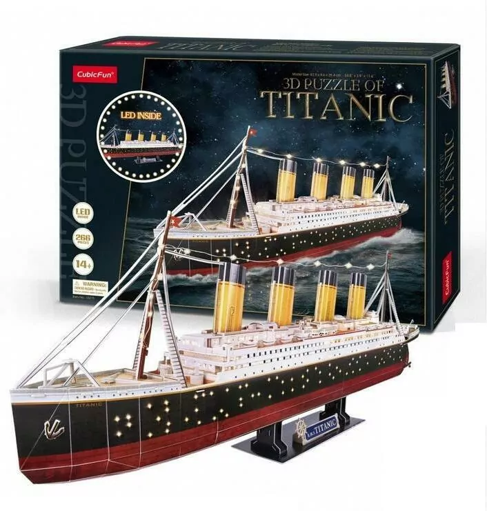 Puzzle 3D LED. Titanic - tantis.pl
