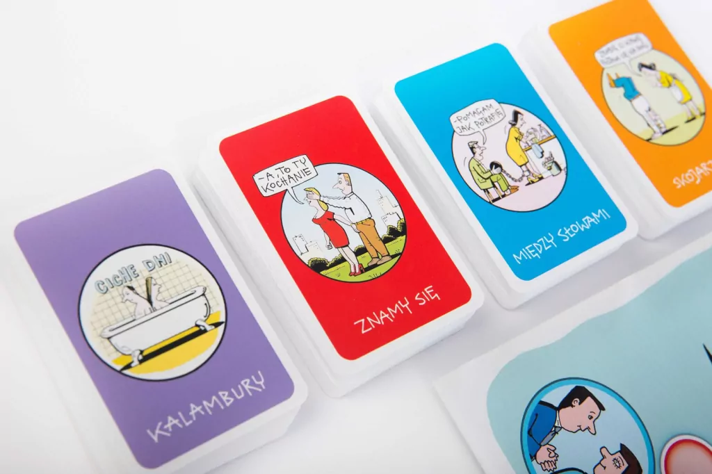 Gierki małżeńskie. Gra planszowa ilustrowana rysunkami Andrzeja Mleczki - tantis.pl