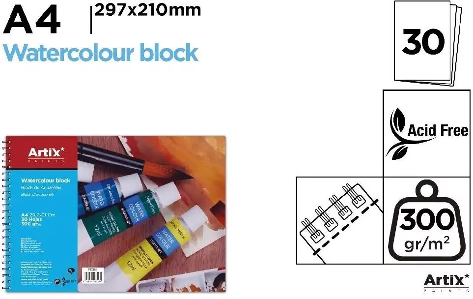 Blok do akwareli A4/30K 300g - tantis.pl
