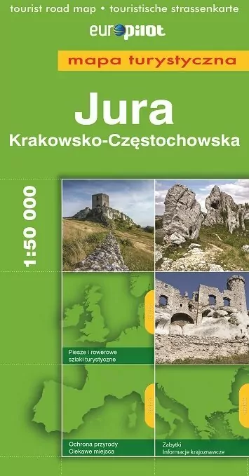 Jura Krakowsko-Częstochowska Mapa Turystyczna EuroPilot - tantis.pl