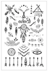 Tatuaż 16011 8,5x13cm boho MFP 1032200