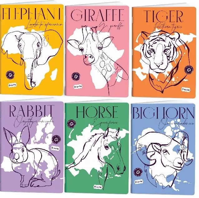 Zeszyt Animals. A4/60K kratka. 10 sztuk - tantis.pl