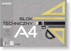 Blok techniczny A4 Premium biały 160g 10 arkuszy