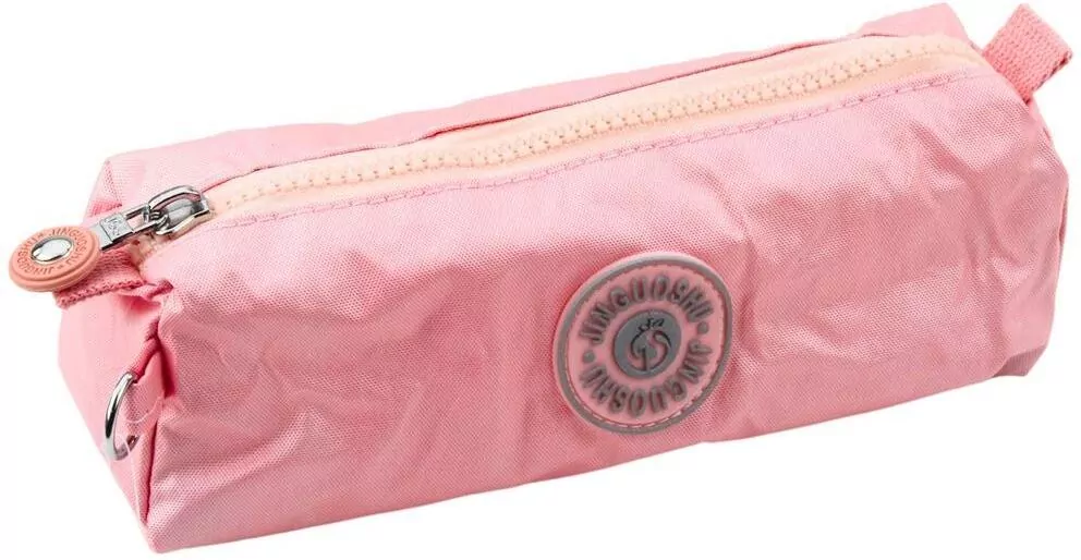 Piórnik szkolny jednokomorowy różowy 21,5cm - tantis.pl
