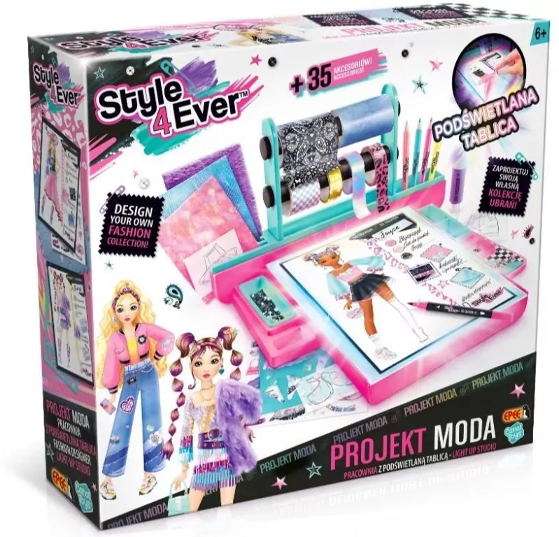 Projekt Moda. Pracownia z podświetlaną tablicą - tantis.pl