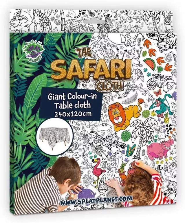Obrus do pomalowania Safari 240x120cm - tantis.pl