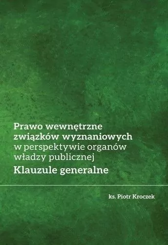 Prawo wewnętrzne związków wyznaniowych... - tantis.pl