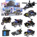 Klocki konstrukcyjne pojazdy SWAT 2w1 MIX - tantis.pl