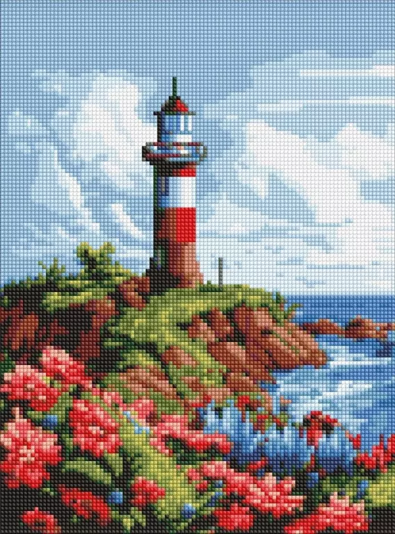 Diamentowa mozaika - Malownicza kraina 30x40cm - tantis.pl