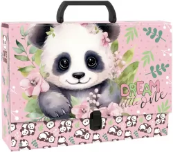 Teczka z rączką gruba Panda 10 DERFORM