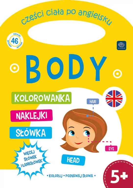 Kolorowanka A4/16 z rączką angielska II (3+) mix wzorów - tantis.pl