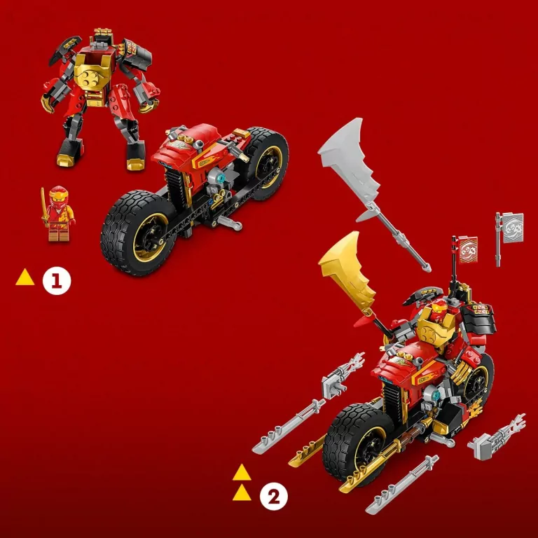 LEGO® NINJAGO®. Jeździec-Mech Kaia EVO. 71783 - tantis.pl