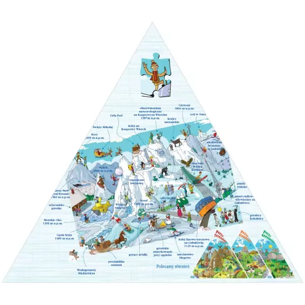 Puzzle 200 Tatrzańskie Zima - tantis.pl