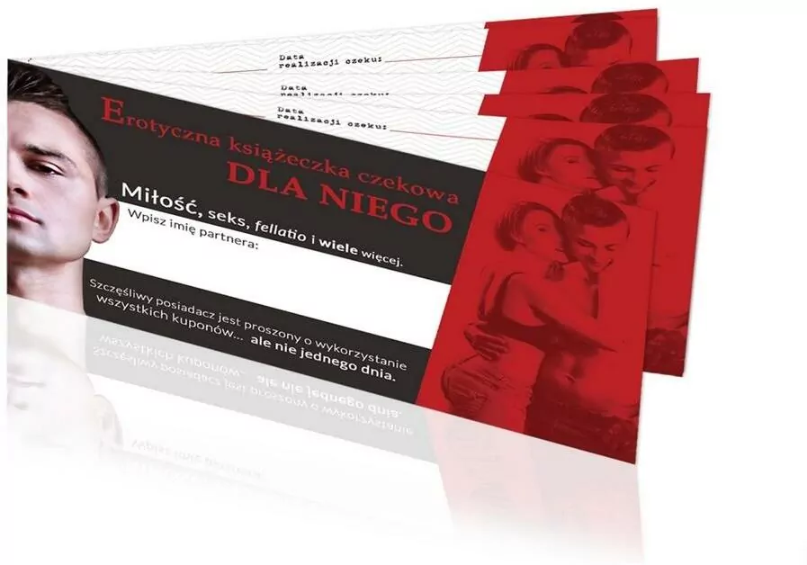 Książeczka czekowa dla Niego - tantis.pl