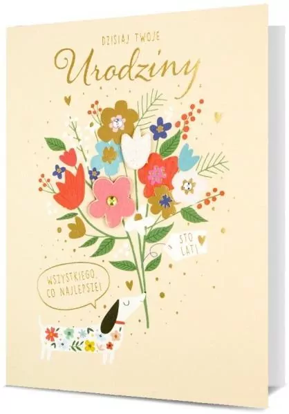 Karnet B6 Urodziny - tantis.pl